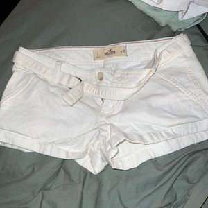 Vintage Hollister White Jean Shorts-Size 3